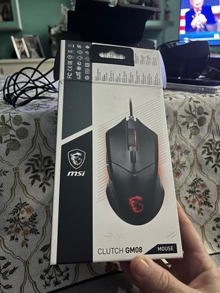 Ratón MSI Clutch GM08 Gaming Negro