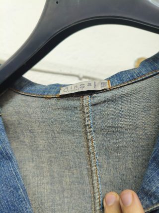 Chaqueta vaquera premamá con cremallera