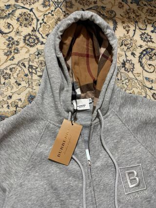 Felpa Burberry con cappuccio e zip