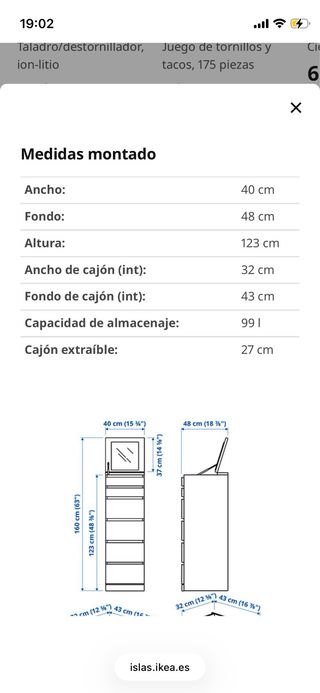 Cómoda Malm Ikea Blanca