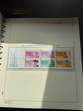 Álbum de Sellos España 1.985 Bloque Cuatro