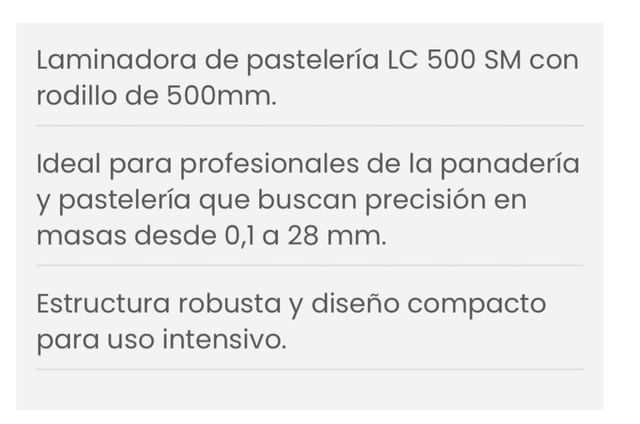 Laminadora Italiana Profesional