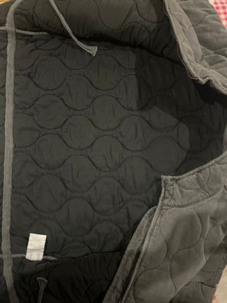 Abrigo acolchado gris ZARA