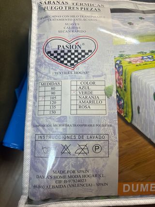 Juego Sábanas Térmicas 3 Piezas Dumbo