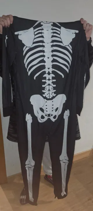 Disfraz esqueleto adulto talla M