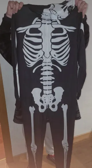 Disfraz esqueleto adulto talla M