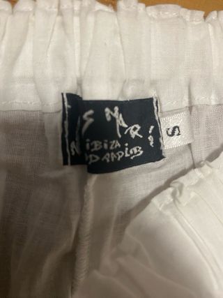 Pantalón blanco mujer Ibicenco Talla S