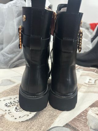 Botines Merkal Piel Mujer Talla 38 Negros