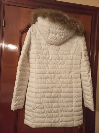 Plumífero blanco talla M