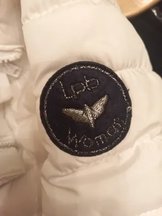 Plumífero blanco talla M