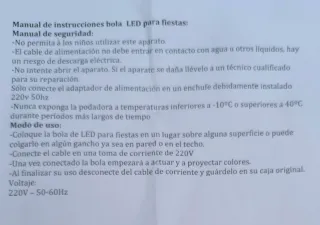 Bola de discoteca LED BYTECH