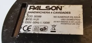 Sandwichera Palson Snack x4