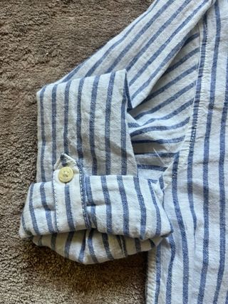 Camisa Zara Rapaz Riscas Azuis