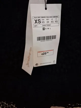 Shorts negros encaje talla XS