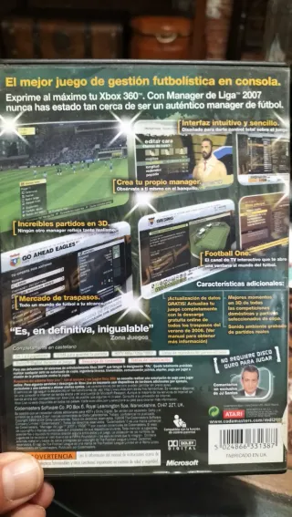 Juego Xbox 360 Manager de Liga 2007