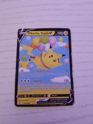 Carta Pokémon Pikachu Vuelo V 190 HP