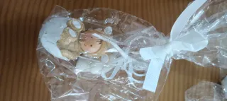 Obsequios para bautizo huevo con bebé osito