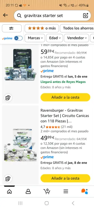 Gravitrax Starter-Set - Juego de construcción