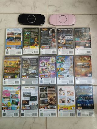 Lote 2 PSP + 14 Videojuegos playstation