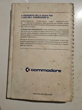 Manuale d'uso Commodore 64