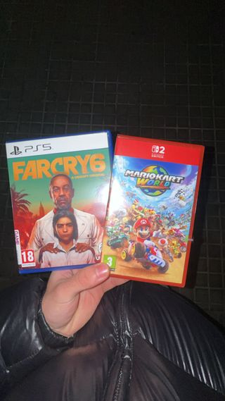 Mario Kart World Nintendo Switch e Far Cry 6 PS4 in vendita urgente