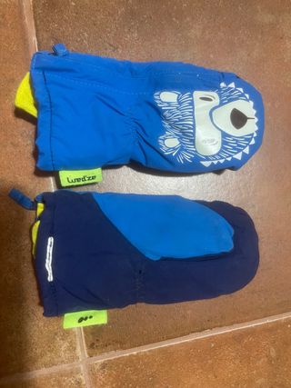 Manoplas Wed'ze azules y amarillas