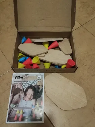 Juego de equilibrio de madera Piks