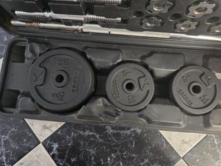 Banco de pesas con maletín de 50kg