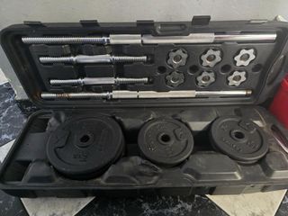 Banco de pesas con maletín de 50kg