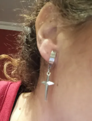 Lote de 3 Pendientes Aro con Colgante de clic