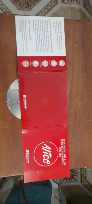 Modem Alice con lettore carta+ CD installazione