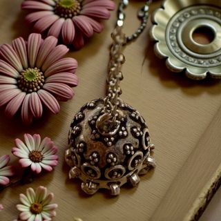 Chiama Angeli Argento Antico amuleto