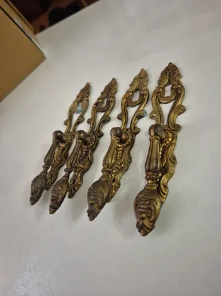 Tiradores Bronce Antiguos (4 unidades)