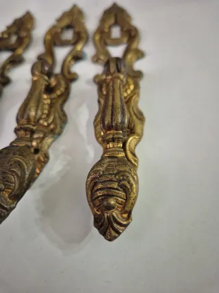 Tiradores Bronce Antiguos (4 unidades)