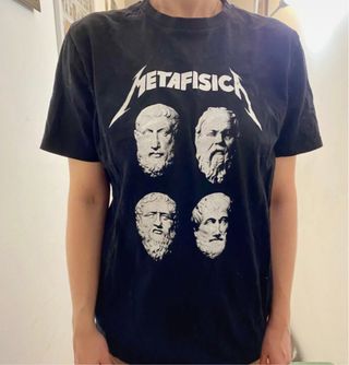 Camiseta Gráfica Metafísica Negra