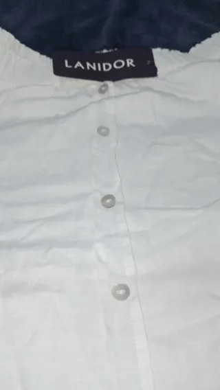 Blusa blanca manga acampanada LANIDOR