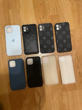 iPhone 12 Azul + 9 fundas + 1 pantalla protectora