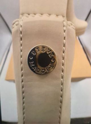 Botas Steve Madden bege tam 38