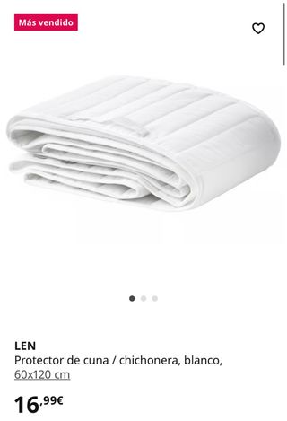 Chichonera para cuna acolchada