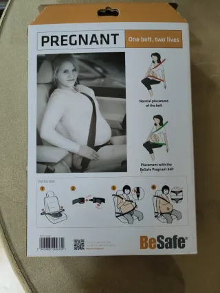 Cinturón Embarazo BeSafe PREGNANT Negro