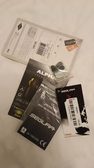 Chaqueta de moto Segura blanca