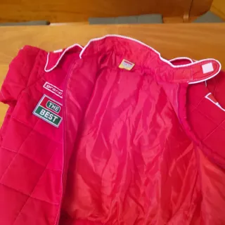 Giacca rossa Driver stile racing