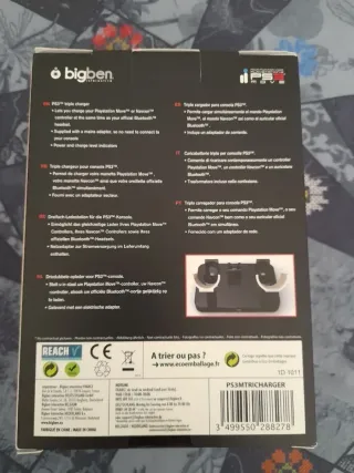 NUEVO PS3. Cargador Triple: mandos Move,Navcon...