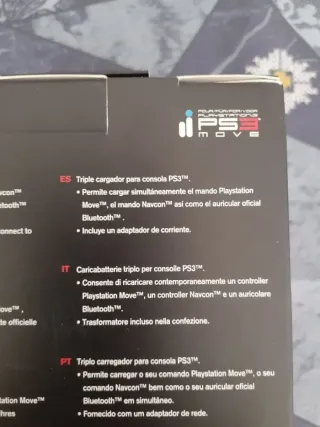 NUEVO PS3. Cargador Triple: mandos Move,Navcon...