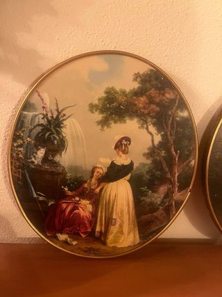 2 Cuadros Antiguos Decorativos