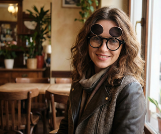 Gafas Sol Steampunk Redondas Abatibles Flip-Up