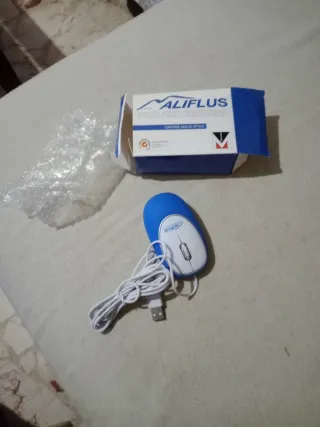 Mouse ottico ALIFLUS blu e bianco