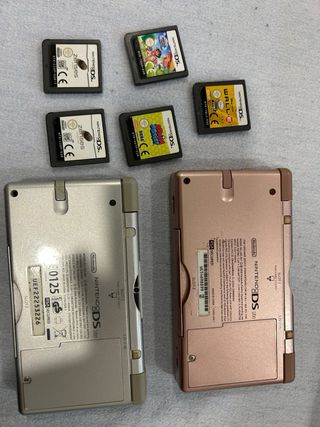 2 Nintendo DS Lite Rosa y Plata + Juegos