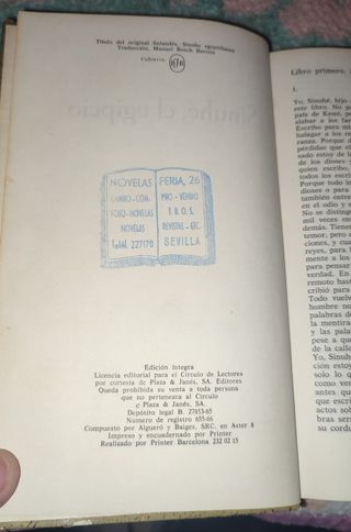 Sinuhe el egipcio · Edición clásica tapa dura