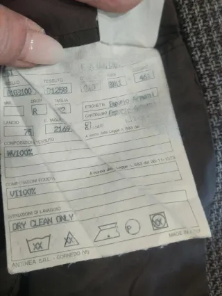 Blazer de lana  Emporio Armani Talla 52 Nuevo